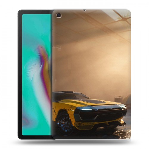Дизайнерский пластиковый чехол для Samsung Galaxy Tab A 10.1 (2019) Cyberpunk 2077