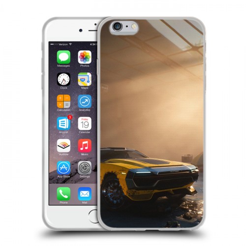 Дизайнерский силиконовый чехол для Iphone 6 Plus/6s Plus Cyberpunk 2077