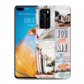 Дизайнерский силиконовый с усиленными углами чехол для Huawei P40 Коллаж