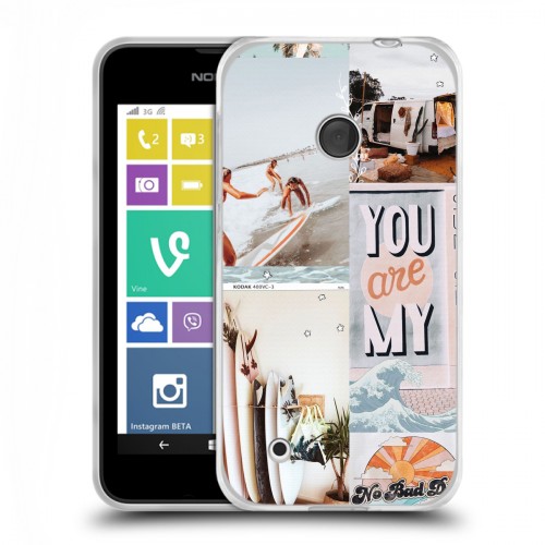 Дизайнерский пластиковый чехол для Nokia Lumia 530 Коллаж