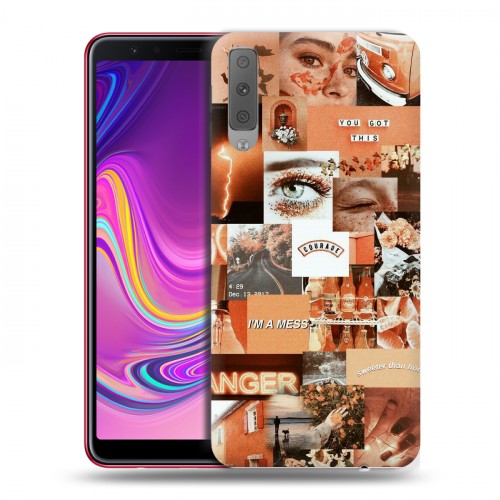Дизайнерский силиконовый с усиленными углами чехол для Samsung Galaxy A7 (2018) Коллаж