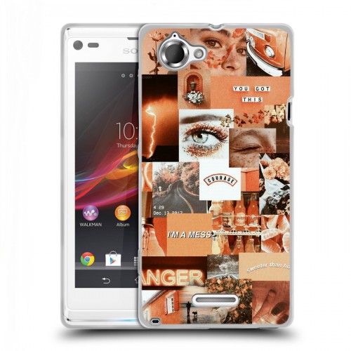 Дизайнерский пластиковый чехол для Sony Xperia L Коллаж