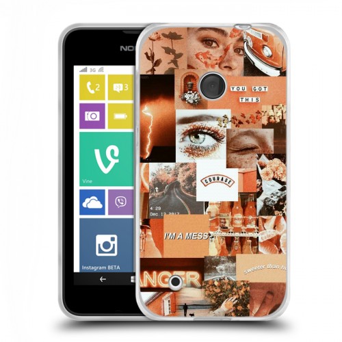 Дизайнерский пластиковый чехол для Nokia Lumia 530 Коллаж