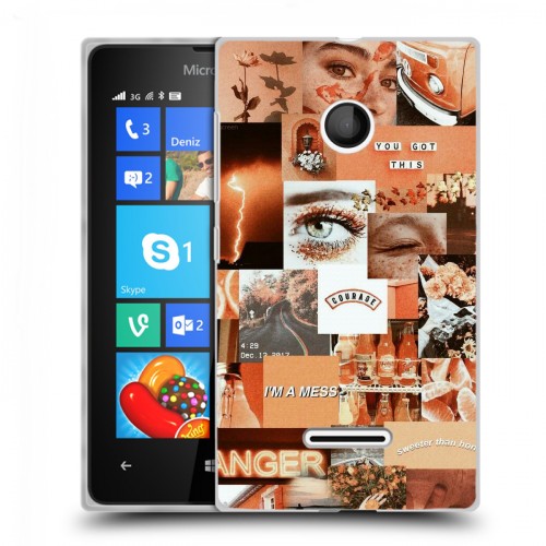 Дизайнерский пластиковый чехол для Microsoft Lumia 435 Коллаж