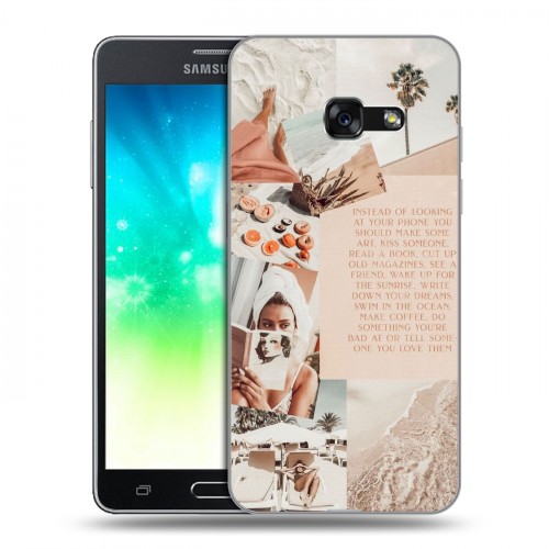 Дизайнерский силиконовый с усиленными углами чехол для Samsung Galaxy A3 (2017) Коллаж
