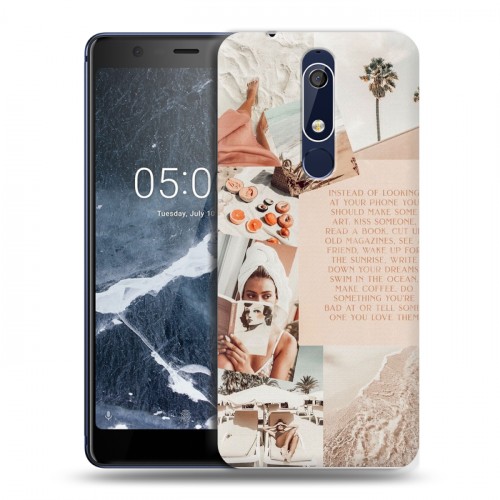 Дизайнерский пластиковый чехол для Nokia 5.1 Коллаж