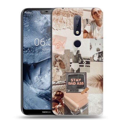 Дизайнерский пластиковый чехол для Nokia 6.1 Plus Коллаж