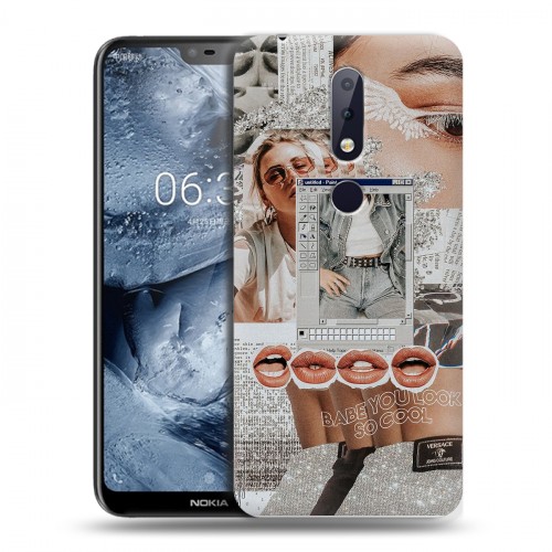 Дизайнерский пластиковый чехол для Nokia 6.1 Plus Коллаж