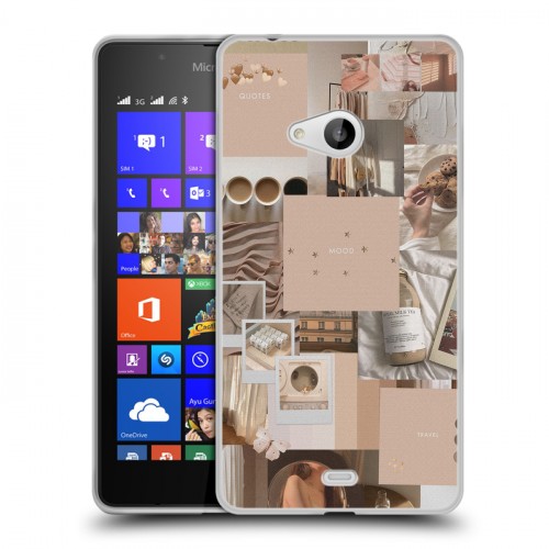 Дизайнерский пластиковый чехол для Microsoft Lumia 540 Коллаж