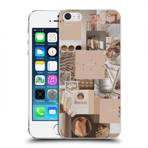 Дизайнерский пластиковый чехол для Iphone 5s Коллаж