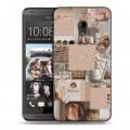 Дизайнерский пластиковый чехол для HTC Desire 700 Коллаж