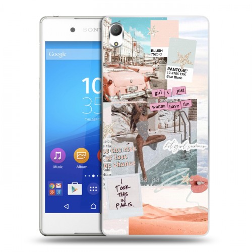 Дизайнерский пластиковый чехол для Sony Xperia Z3+ Коллаж