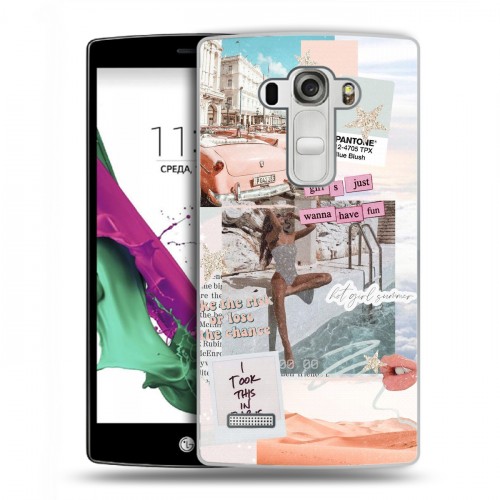 Дизайнерский пластиковый чехол для LG G4 S Коллаж