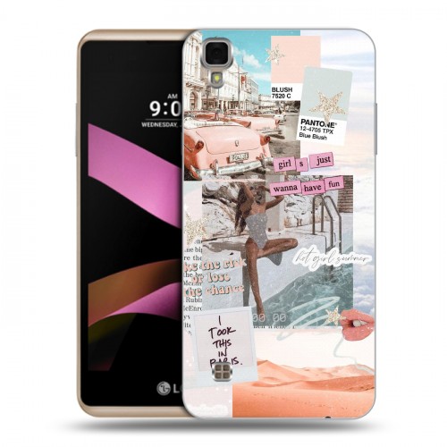 Дизайнерский пластиковый чехол для LG X Style Коллаж