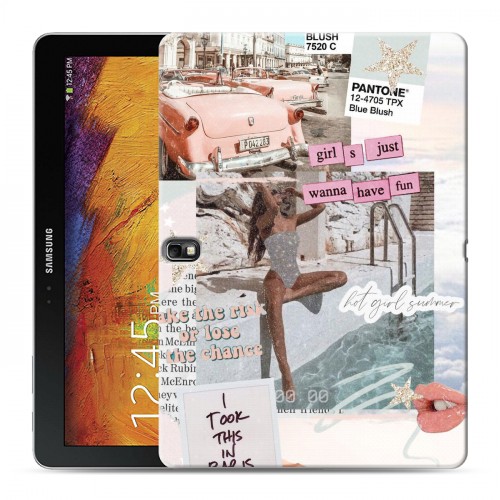 Дизайнерский силиконовый чехол для Samsung Galaxy Note 10.1 2014 editon Коллаж