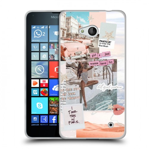 Дизайнерский пластиковый чехол для Microsoft Lumia 640 Коллаж