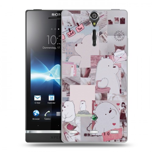 Дизайнерский пластиковый чехол для Sony Xperia S Коллаж