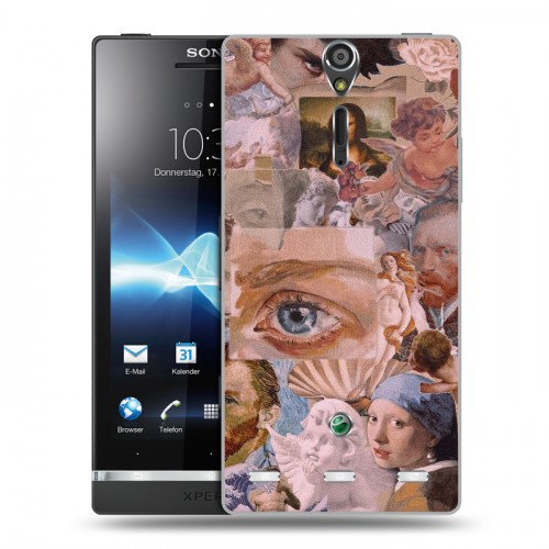 Дизайнерский пластиковый чехол для Sony Xperia S Коллаж