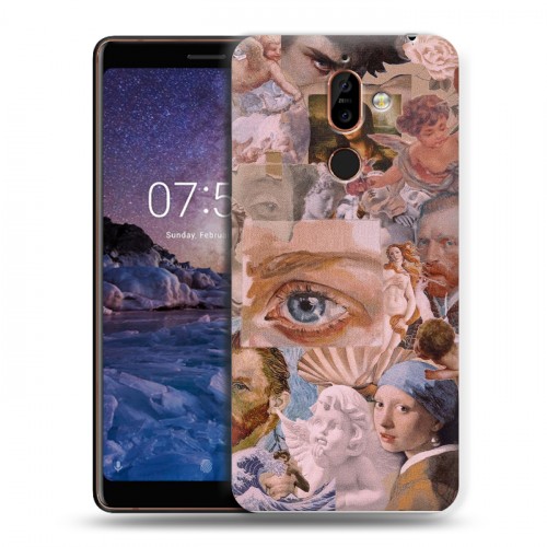 Дизайнерский пластиковый чехол для Nokia 7 Plus Коллаж