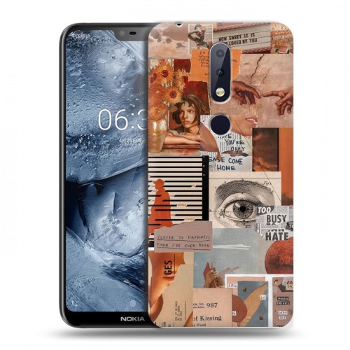 Дизайнерский пластиковый чехол для Nokia 6.1 Plus Коллаж