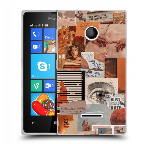 Дизайнерский пластиковый чехол для Microsoft Lumia 435 Коллаж