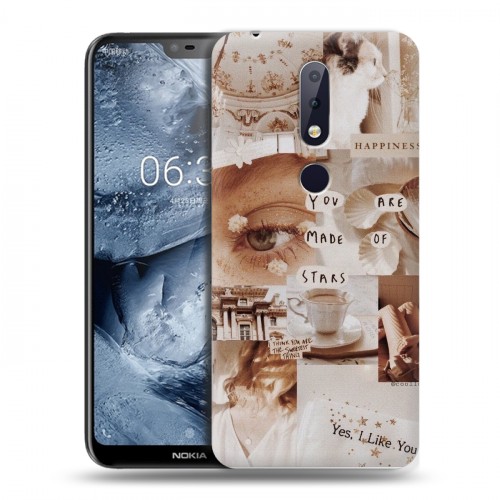 Дизайнерский пластиковый чехол для Nokia 6.1 Plus Коллаж