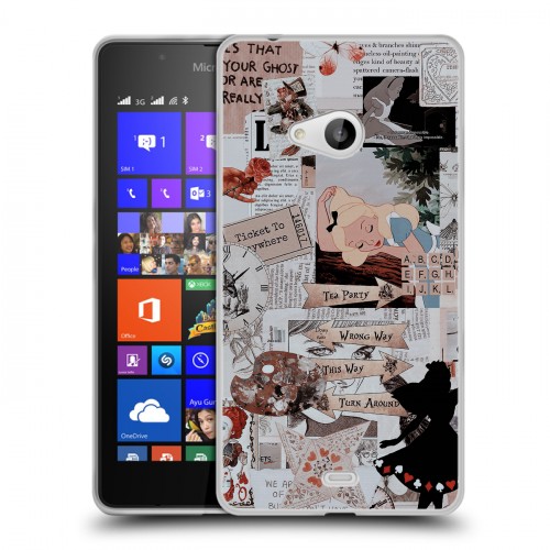 Дизайнерский пластиковый чехол для Microsoft Lumia 540 Коллаж