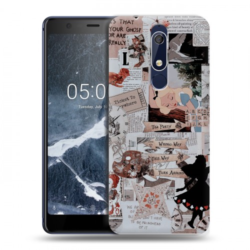 Дизайнерский пластиковый чехол для Nokia 5.1 Коллаж