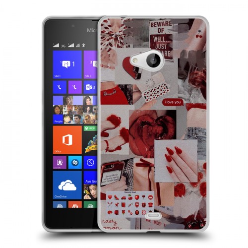 Дизайнерский пластиковый чехол для Microsoft Lumia 540 Коллаж