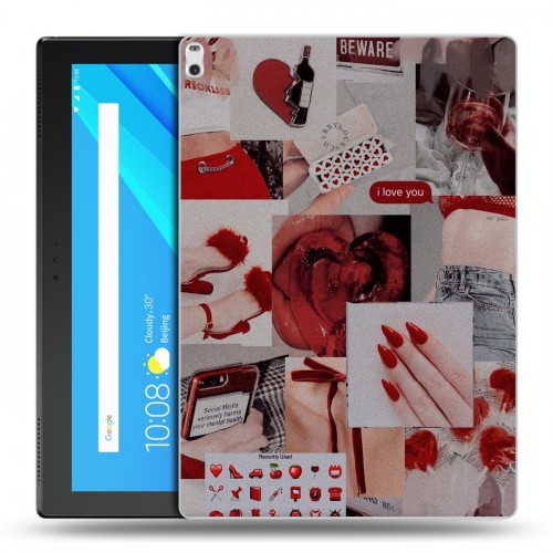 Дизайнерский силиконовый чехол для Lenovo Tab 4 10 Plus Коллаж
