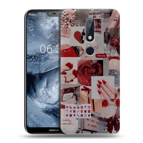 Дизайнерский пластиковый чехол для Nokia 6.1 Plus Коллаж