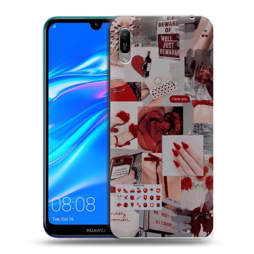 Дизайнерский пластиковый чехол для Huawei Y6 (2019) Коллаж