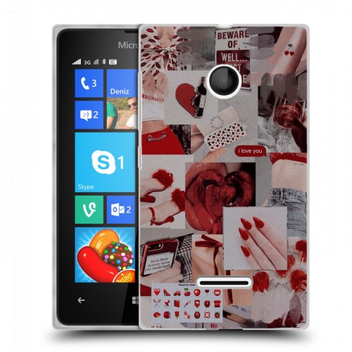 Дизайнерский пластиковый чехол для Microsoft Lumia 435 Коллаж