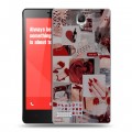 Дизайнерский силиконовый чехол для Xiaomi RedMi Note Коллаж