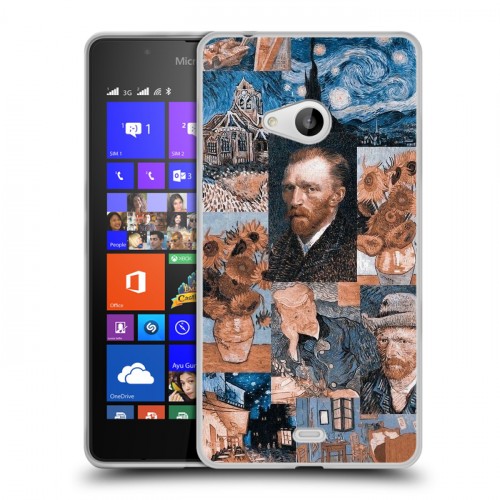 Дизайнерский пластиковый чехол для Microsoft Lumia 540 Коллаж