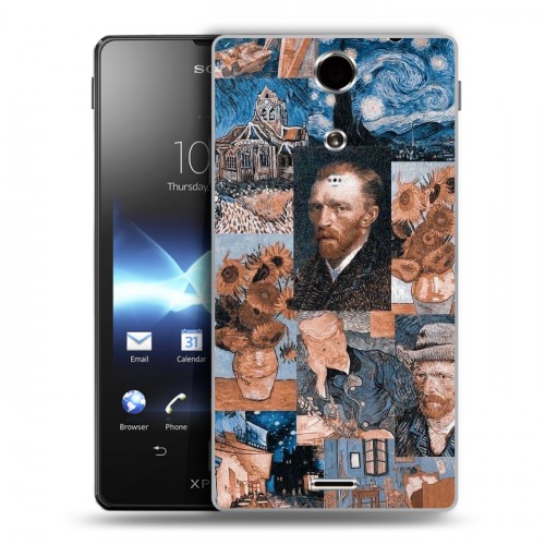 Дизайнерский пластиковый чехол для Sony Xperia TX Коллаж