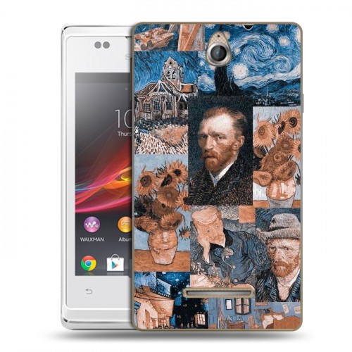 Дизайнерский пластиковый чехол для Sony Xperia E Коллаж