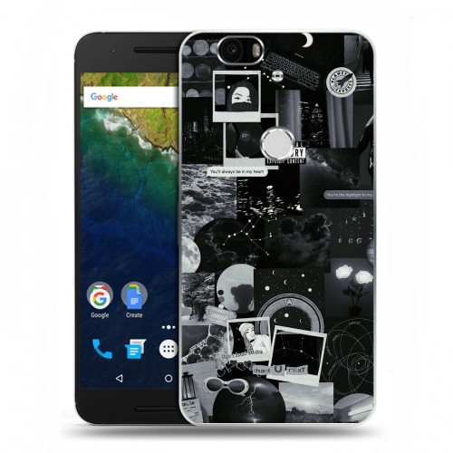 Дизайнерский силиконовый чехол для Google Huawei Nexus 6P Коллаж