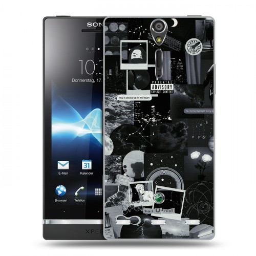 Дизайнерский пластиковый чехол для Sony Xperia S Коллаж