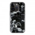 Дизайнерский силиконовый чехол для Iphone 14 Pro Коллаж