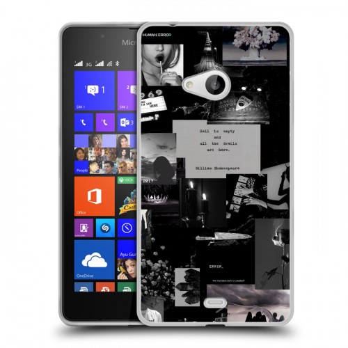 Дизайнерский пластиковый чехол для Microsoft Lumia 540 Коллаж