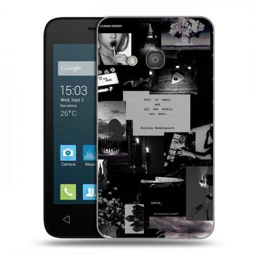 Дизайнерский пластиковый чехол для Alcatel One Touch Pixi 4 (4) Коллаж