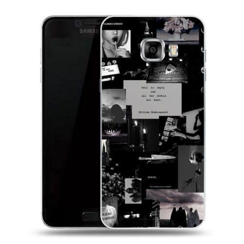 Дизайнерский пластиковый чехол для Samsung Galaxy C5 Коллаж