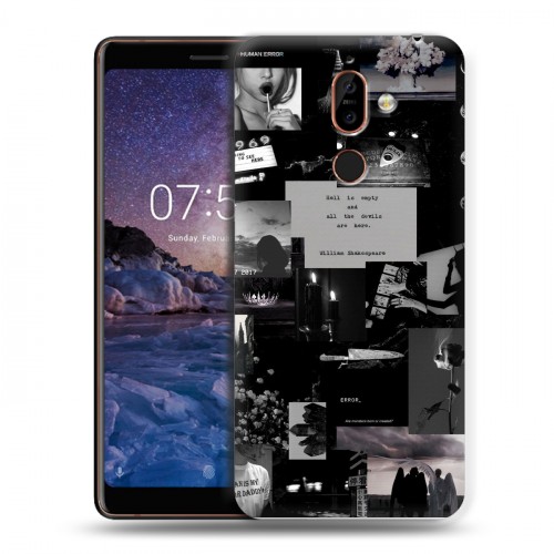 Дизайнерский пластиковый чехол для Nokia 7 Plus Коллаж