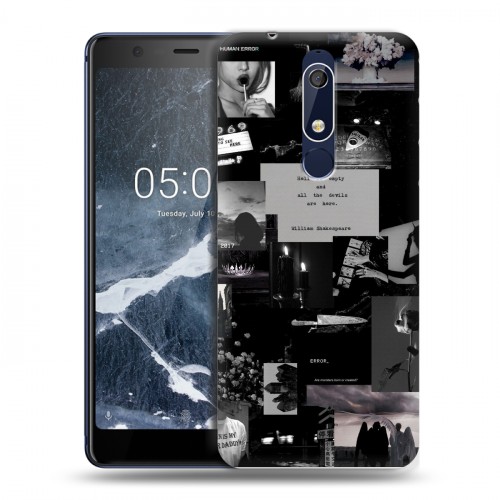 Дизайнерский пластиковый чехол для Nokia 5.1 Коллаж