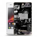 Дизайнерский пластиковый чехол для Sony Xperia E Коллаж