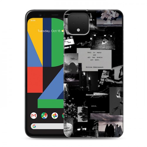 Дизайнерский пластиковый чехол для Google Pixel 4 Коллаж