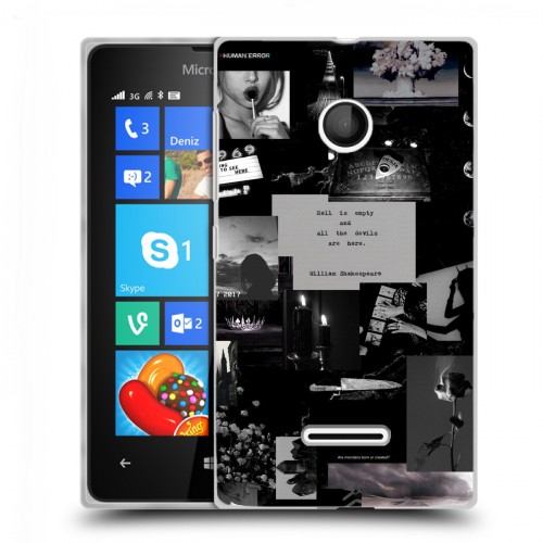 Дизайнерский пластиковый чехол для Microsoft Lumia 435 Коллаж