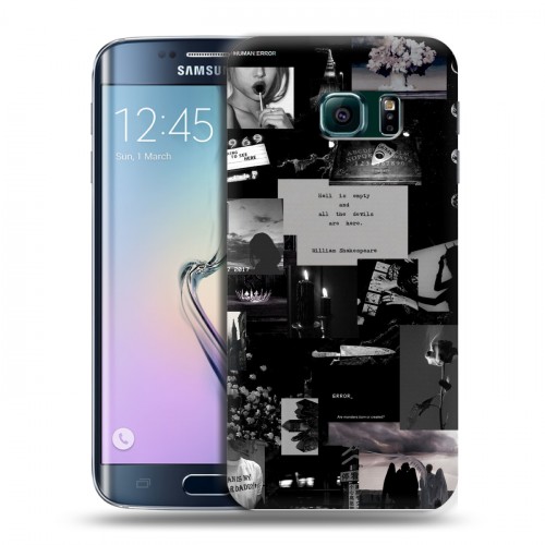 Дизайнерский пластиковый чехол для Samsung Galaxy S6 Edge Коллаж