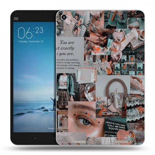 Дизайнерский силиконовый чехол для Xiaomi Mi Pad 2 Коллаж